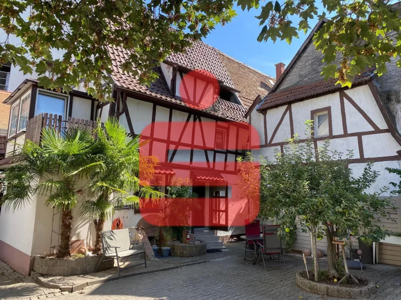 Innenhof - Haus kaufen in Osthofen - Nutzen Sie die Möglichkeit - 3 Häuser auf einem Grundstück!