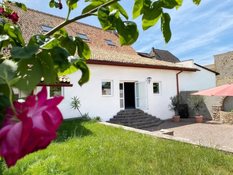 Garten - Haus kaufen in Stein-Bockenheim - Leben und Arbeiten! Historisches Bauerngehöft mit neuer Pelletheizung!