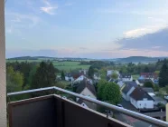 Schlafzimmer Blick vom Balkon