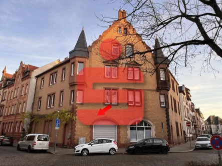 Vorderansicht - Wohnung kaufen in Worms - Große, sehr gepflegte Altbau-Erdgeschosswohnung Nähe Wasserturm