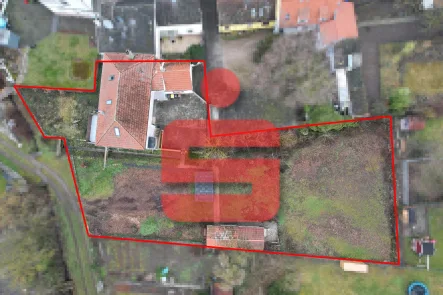 Luftaufnahme - Haus kaufen in Hillesheim - Gartenfreunde aufgepasst! Ihr neues Zuhause mit viel Platz im Freien!