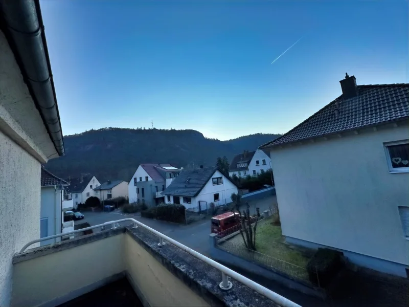 Blick seitlich Balkon