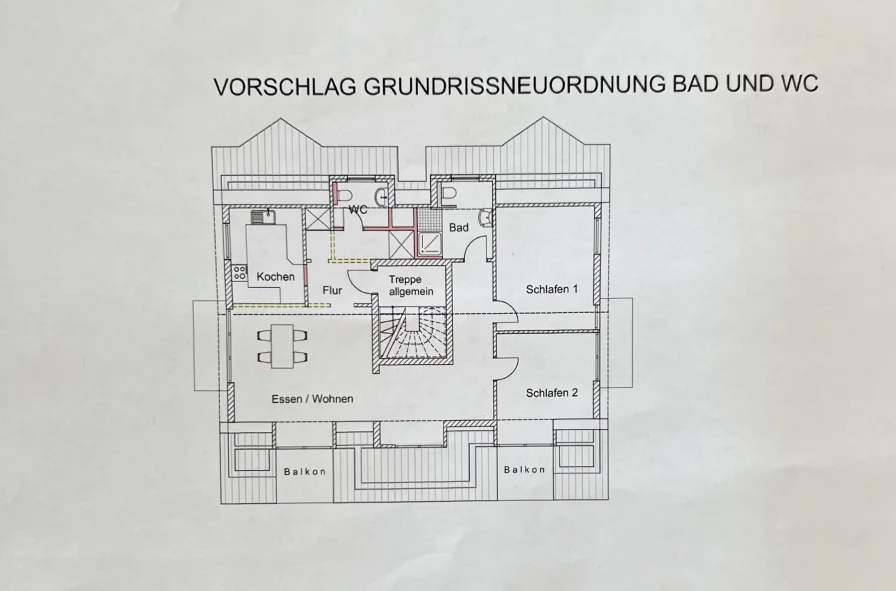 Wohngrundrissplan