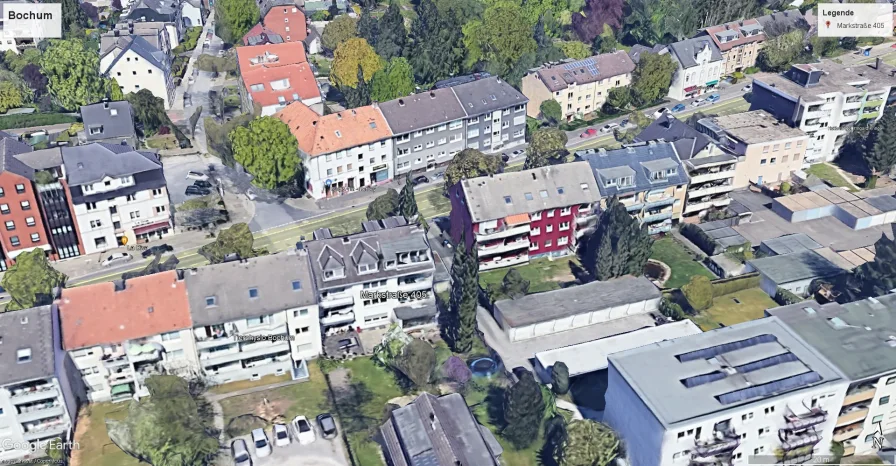 Luftbild - Haus kaufen in Bochum - Wohnhaus mit Renditepotential