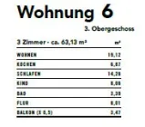 Aufteilung WE 6