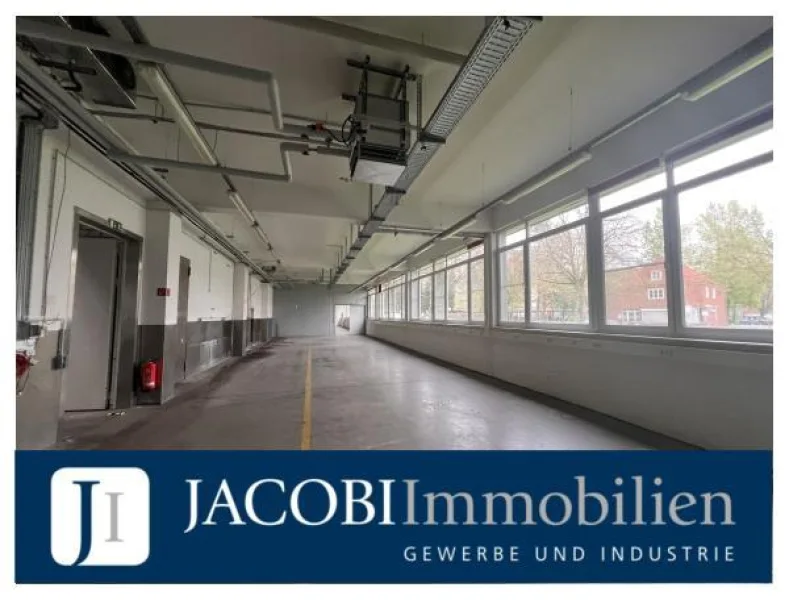 Innenansicht Bestand - Halle/Lager/Produktion mieten in Hamburg - ca. 375 m² (teilbar ab ca. 156 m²) flexibel gestaltbare Gewerbefläche für Gastronomie oder Bäckerei 