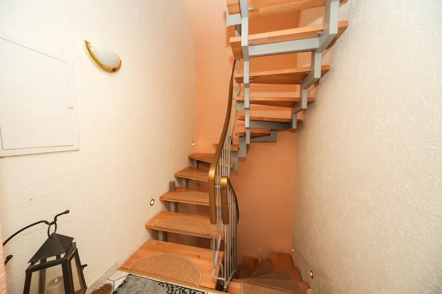 Treppe ins Dachgeschoss