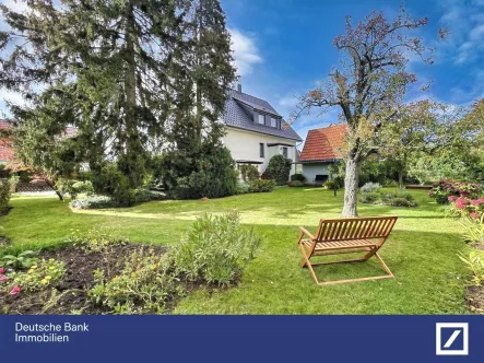 Gartenansicht hinten rechts - Haus kaufen in Garbsen - Sofort wohlfühlen: Gepflegtes 6-Zi. Haus in begehrter Lage von Garbsen Berenbostel