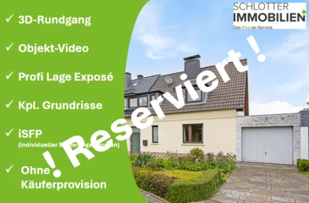 Reserviert - Haus kaufen in Aachen - Gestaltbare DHH 2x Wohnungen+Garten+Garage+Keller