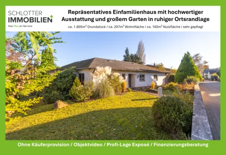 Einfamilienhaus Hüblingen - Haus kaufen in Hüblingen - Repräsentatives Einfamilienhaus mit Traumgarten