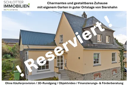 Reserviert - Haus kaufen in Siershahn - Charmantes gemütliches Einfamilienhaus mit Garten