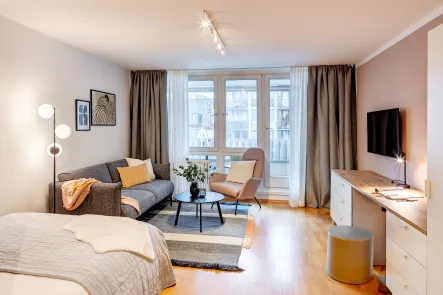  - Wohnung kaufen in München - Maxvorstadt: Großzügiges 1-Zimmer Apartment mit West-Loggia