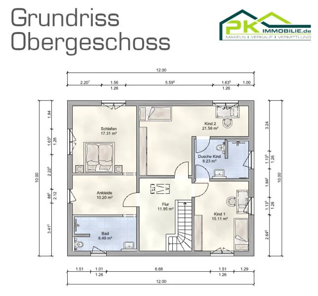 Grundriss Obergeschoss Waldems-Esch