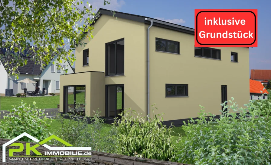 Titelbild - Haus kaufen in Zwingenberg - Neubau Einfamilienhaus mit schönem Grundstück