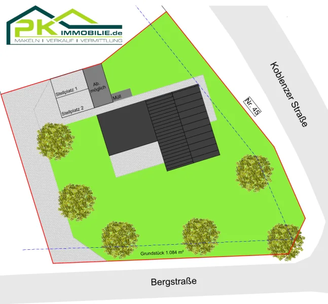 Lageplan mit Logo Bergstraße