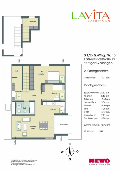 Grundriss DG-Wohnung Nr. 10