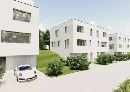 Titelbild - Haus kaufen in Hagen / Haspe - NEUBAU familienfreundliche DOPPELHAUSHÄLFTEN mit GARAGE in idyllischer Lage