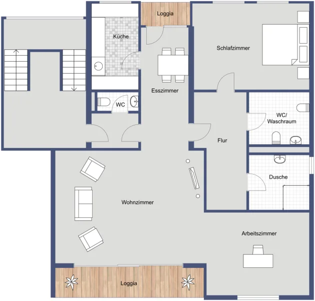 3. OG rechts (oberste Etage)