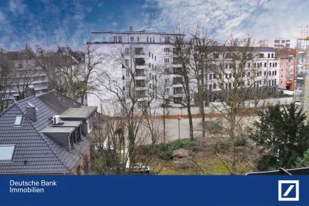 Ausblick Terrasse - Wohnung kaufen in Düsseldorf - Zooviertel - Zwei Dachgeschosswohnungen mit Ausbauoption zum exklusiven Penthouse