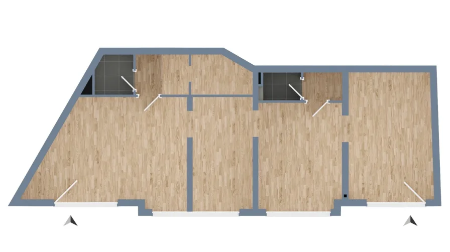 Grundriss Ist-Zustand (Trockenbau)