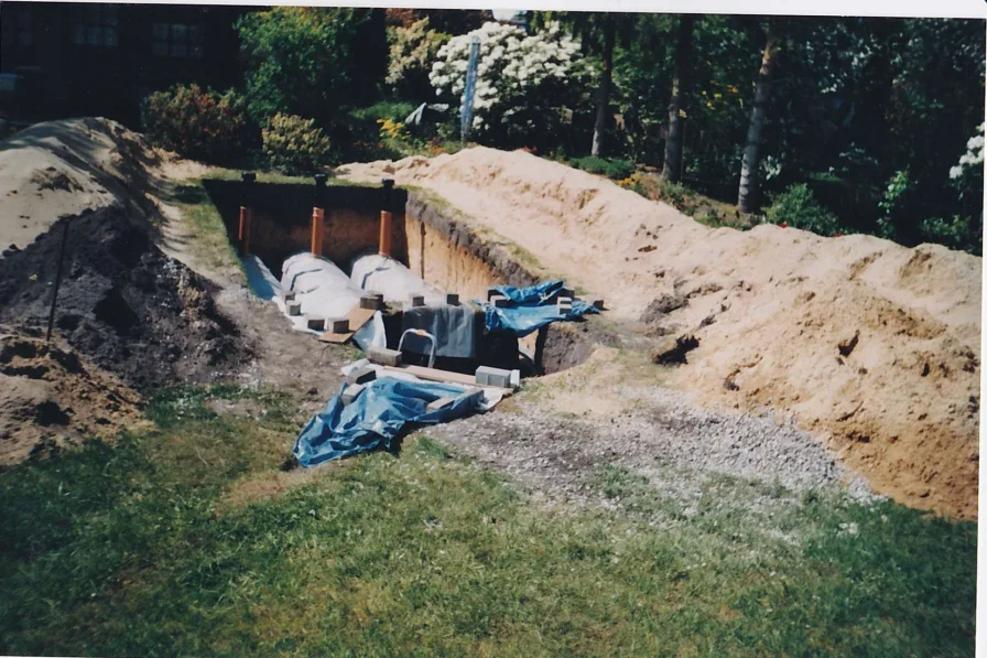 Bau eines Regenwasserspeichers