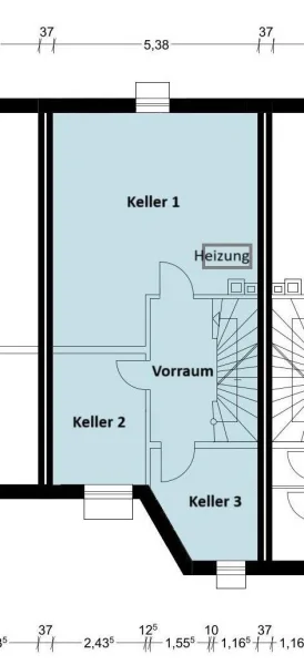 Grundriss Keller