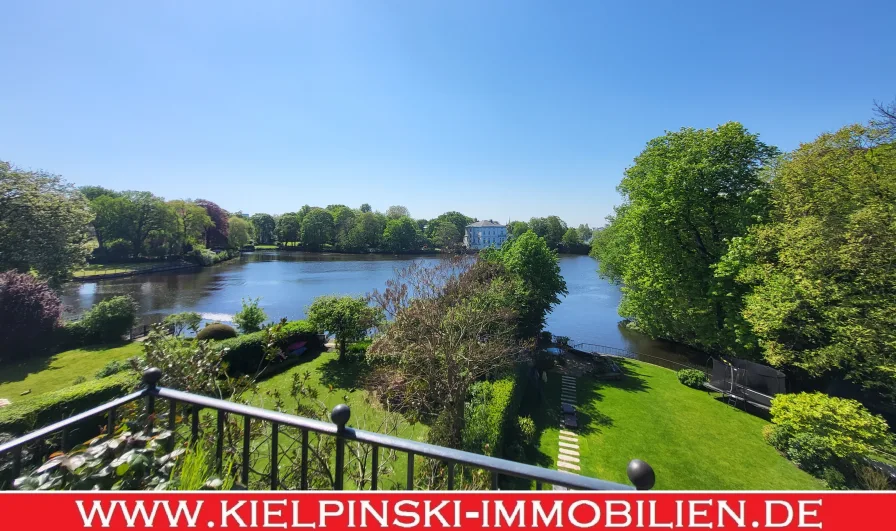 Feenteich im Blick! - Wohnung mieten in Hamburg - Traumhafter Blick auf den Feenteich! Möbl., ruhige 3-Zi.-Whg. + Lift + TG 