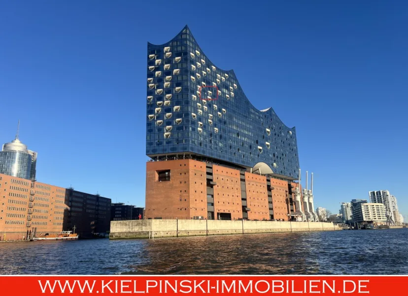 Wohnen in der Elphi - Wohnung mieten in Hamburg - Rarität in der Elbphilharmonie! Exklusive 3-Zi.-Whg. mit direktem Elbblick + TG 