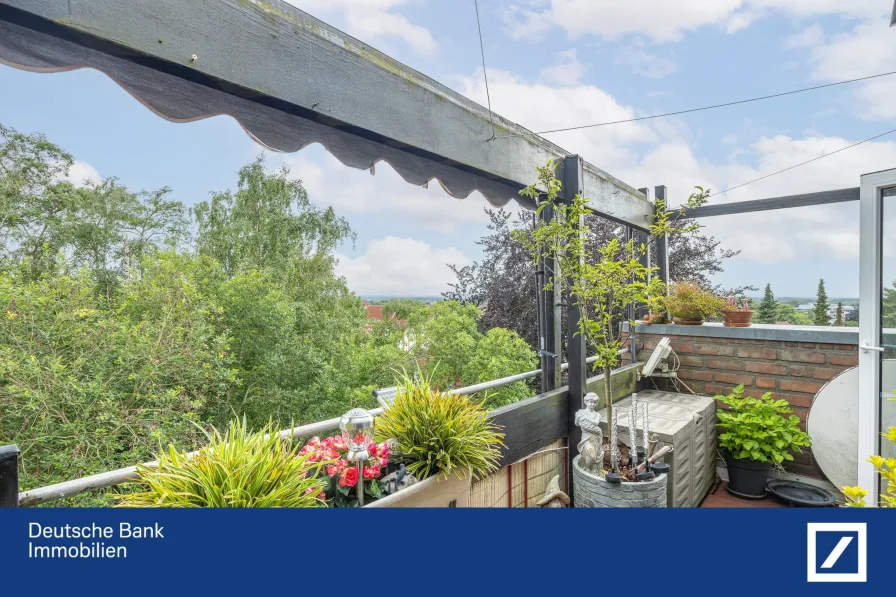 Ausblick - Wohnung kaufen in Geesthacht - Penthouse Wohnung in ruhiger Lage von Geesthacht mit Blick nach Hamburg