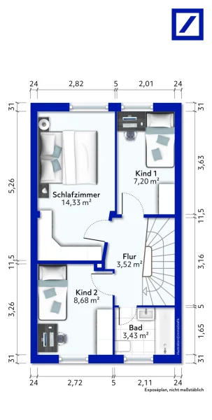 Grundriss Obergeschoss