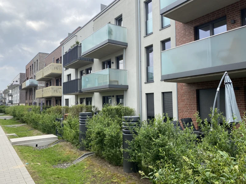 Außenansicht  - Wohnung mieten in Hamburg - Wohnen auf zwei Etagen!