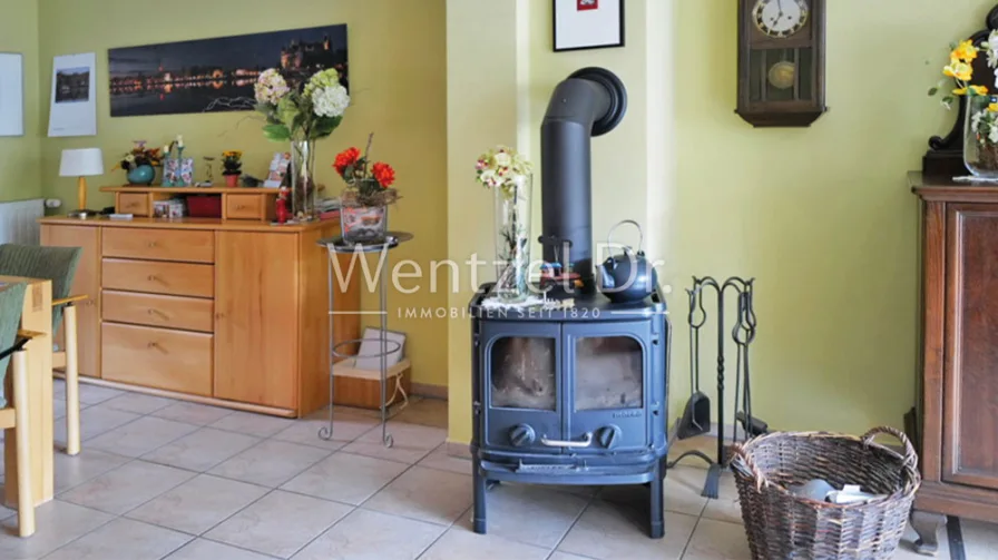 Kamin im Wohnzimmer