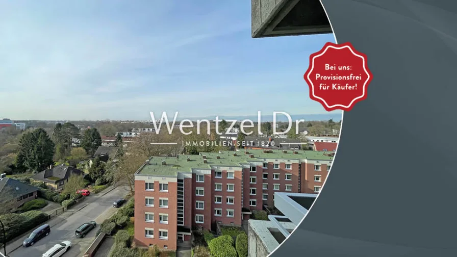 - Wohnung kaufen in Hamburg - PROVISIONSFREI FÜR KÄUFER - Wohnen mit Ausblick - 3-Zimmer-Wohnung inkl. Tiefgarage