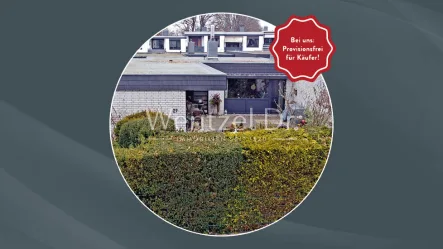 Außenansicht - Haus kaufen in Oststeinbek - PROVISIONSFREI für Käufer – Alles auf einer Ebene! Bungalow in begehrter Wohnlage von Oststeinbek