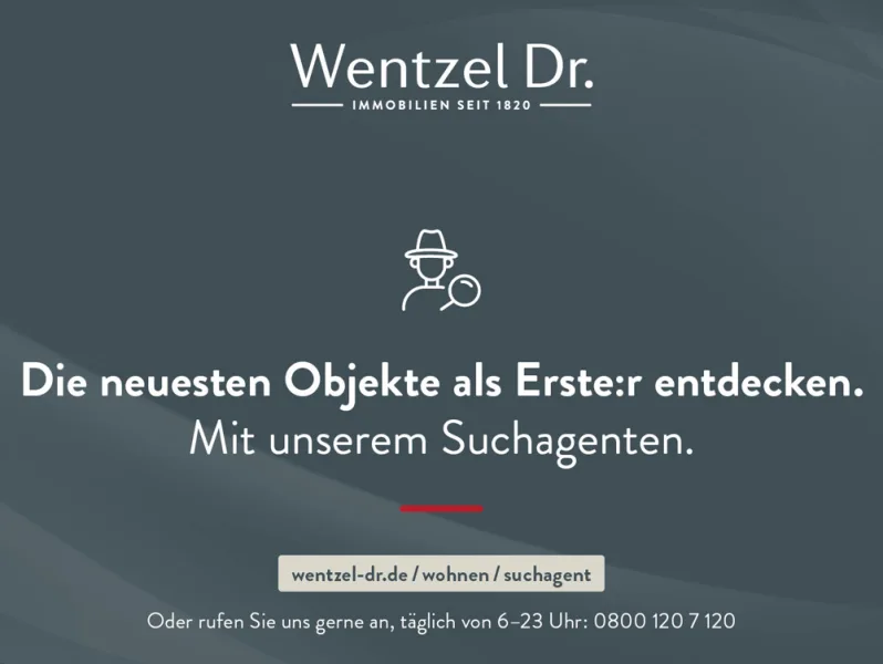 Die neuesten Objekte als Erste:r entdecken. Mit unserem Suchagenten. 