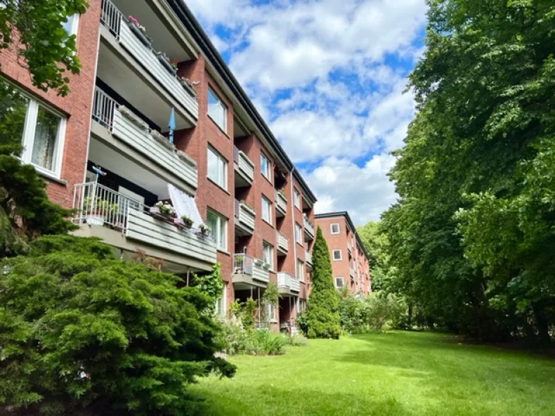 Aussenansicht - Wohnung mieten in Hamburg - Tolle renovierte Wohnung mit viel Platz
