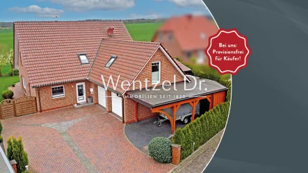 Startbild - Haus kaufen in Witzeeze - PROVISIONSFREI für Käufer – Großes Einfamilienhaus in Feldrandlage in Witzeeze