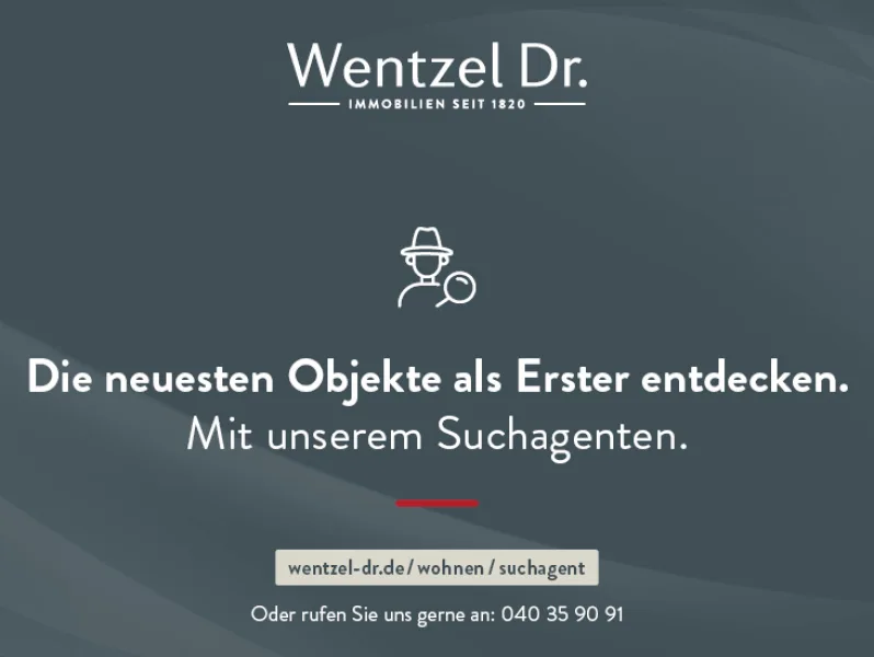 Die neusten Objekte als Erster entdecken. Mit unserem Suchagenten.