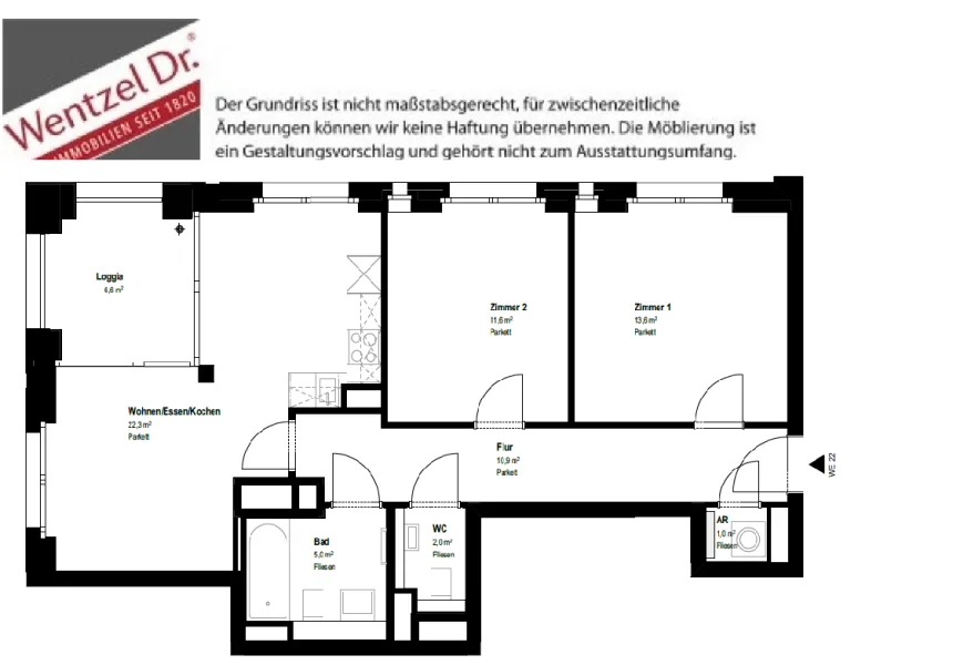  - Wohnung mieten in Hamburg - moderne 2-Zimmer Wohnung - Hafencity! 