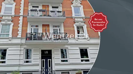 Außenansicht - Wohnung kaufen in Hamburg - PROVISIONSFREI FÜR KÄUFER - 3-Zimmer-Wohnung in traumhafter Lage von Eimsbüttel