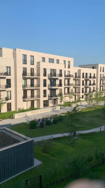 Aussicht  - Wohnung mieten in Hamburg - 2-Zimmer Neubau mit Dachterrasse! 