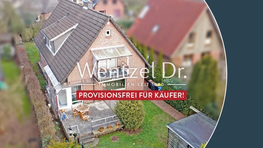 Außenansicht - Haus kaufen in Glinde - PROVISIONSFREI für Käufer – Frei lieferbares Einfamilienhaus mit Einliegerwohnung in Glinde