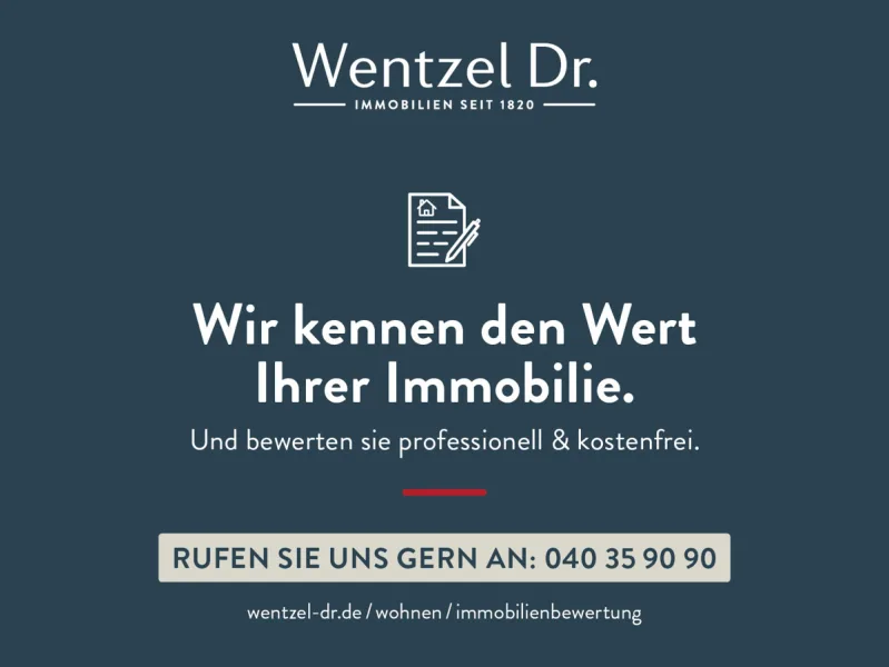 Wir kennen den Wert Ihrer Immobilie. 