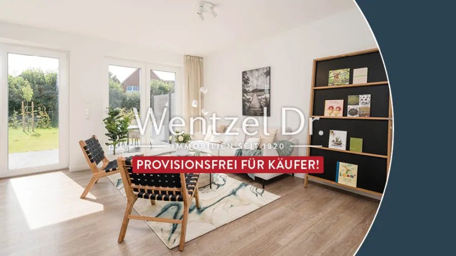 Wohnzimmer - Haus kaufen in Escheburg - PROVISIONSFREI für Käufer – Ihr modernes Zuhause: Neubau-Endreihenhaus mit viel Platz und Komfort