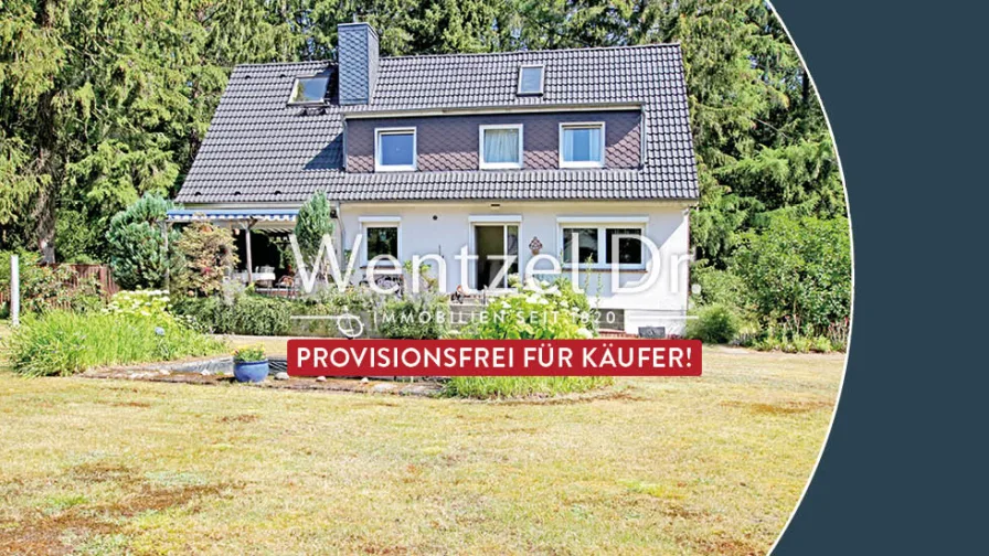 Außenansicht - Haus kaufen in Aumühle - PROVISIONSFREI für Käufer – Seltene Gelegenheit in Aumühle! Einfamilienhaus oder Baugrundstück