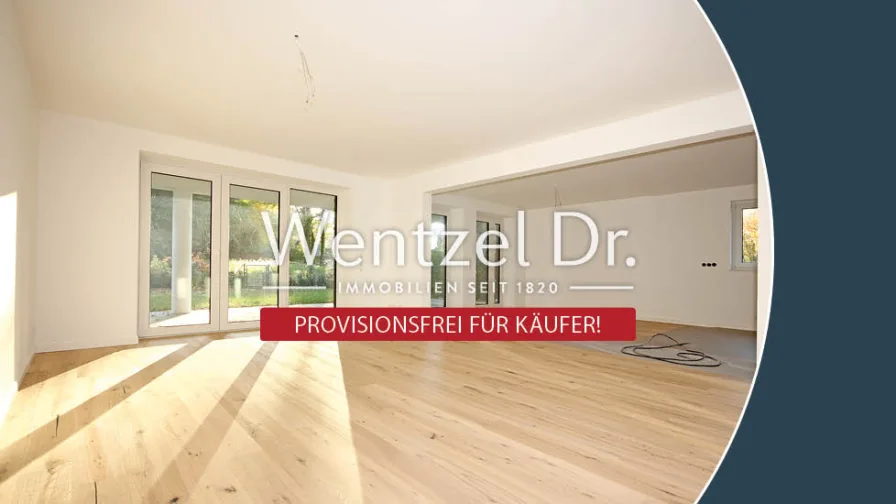 Wohnbereich - Wohnung kaufen in Aumühle - PROVISIONSFREI für Käufer – Traumlage, Traumwohnung! Barrierefreie Neubauwohnung mit Garten