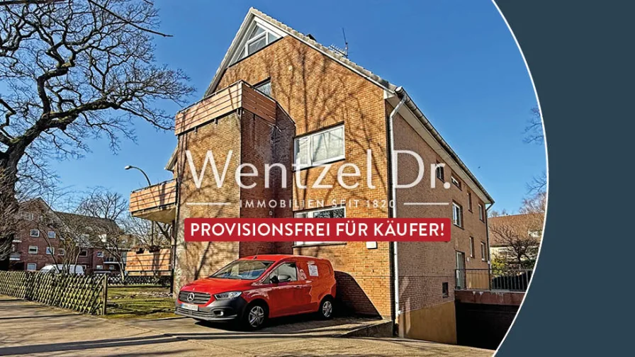 Außenansicht - Wohnung kaufen in Hamburg / Niendorf - PROVISIONSFREI für Käufer - 2 Zimmer Wohnung mit Tiefgaragenstellplatz nähe Niendorf Markt