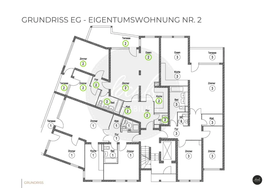 Grundriss ETW Nr. 2