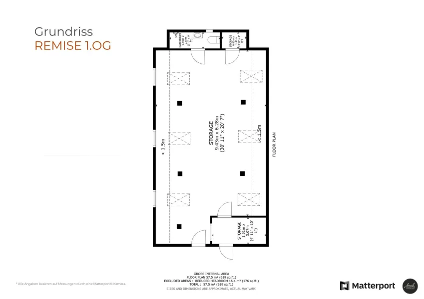 Grundriss 1.OG Remise