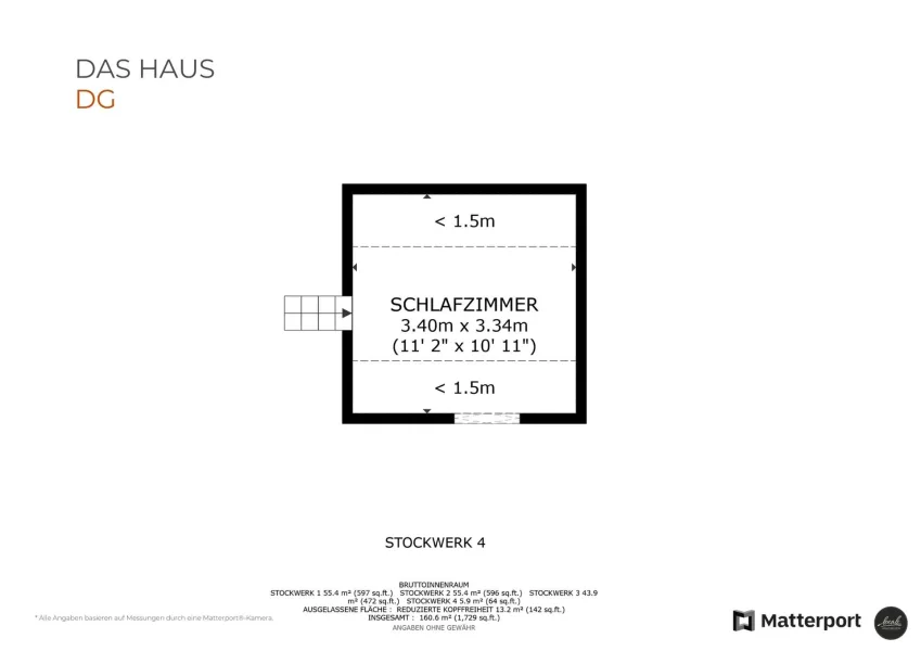 Grundriss Spitzboden